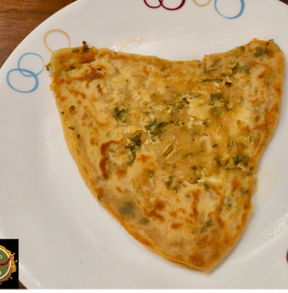 Chilli Cheese Garlic Paratha Recipe