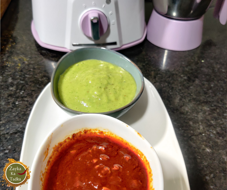 Chutney Recipe - Green Chutney and Schzewan Chutney Recipe