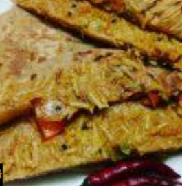 Leftover Masala Vermicelli Paratha Recipe