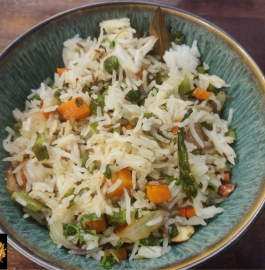 White Pulav | Mix veg Rice Recipe