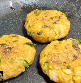 Leftover Rice Tikki | Bache Hue Chawal Ki Tikki Recipe
