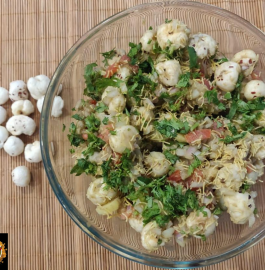 Makhana Bhel | Fox Nuts Chaat Recipe