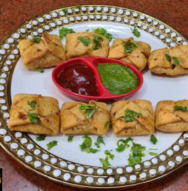 Cheesy Corn Pocket Samosa Recipe