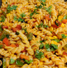 Masala Veg Pasta In Indian Style Recipe