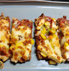 Bread Paneer Pizza In Air Fryer Recipe