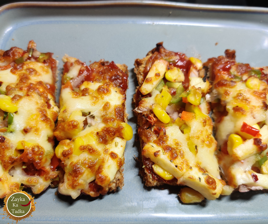 Bread Paneer Pizza In Air Fryer Recipe