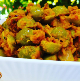 Dana Methi Gunde Ki Achaari Sabji Recipe