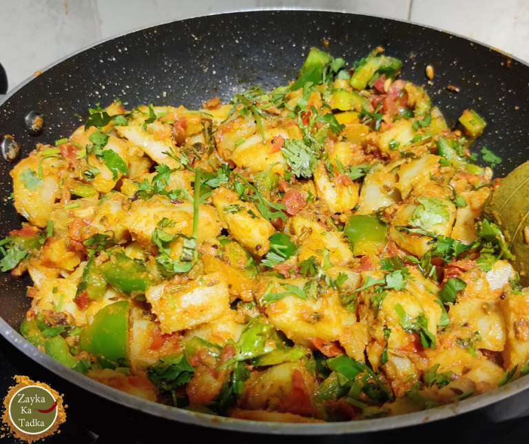 Aloo Shimla Mirch Ki Sabji Potato Capsicum Sabji Zayka Ka Tadka