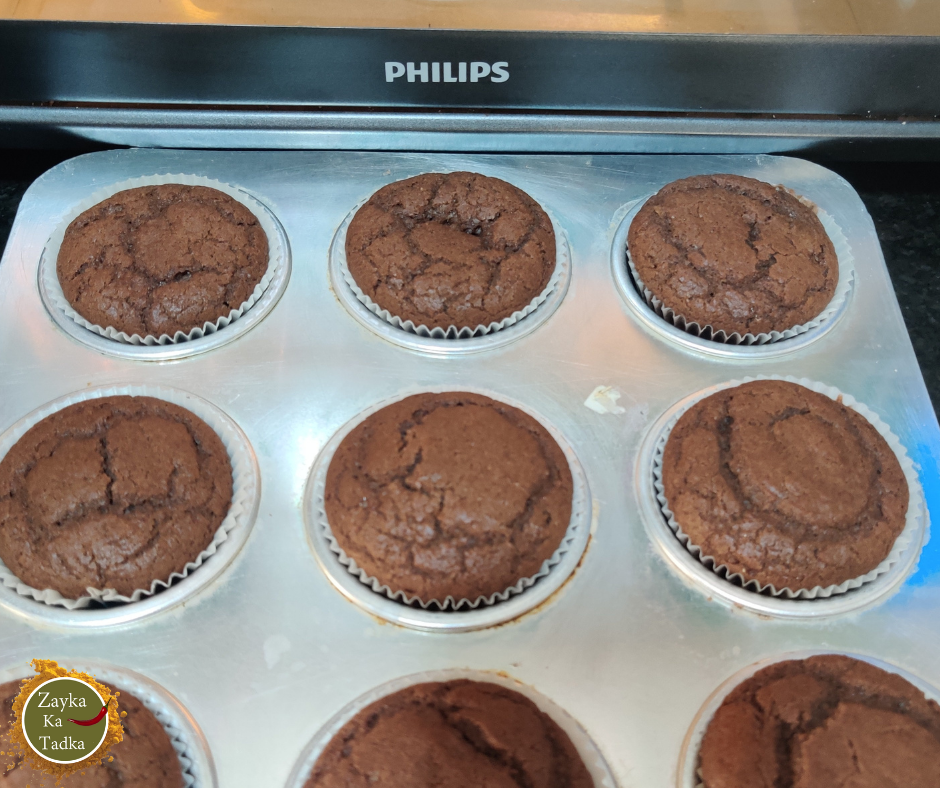 Chocolate Muffins | Eggless Chocolate Muffins Recipe