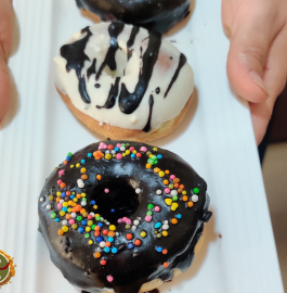 Eggless Chocolate Doughnut In Air Fryer Recipe