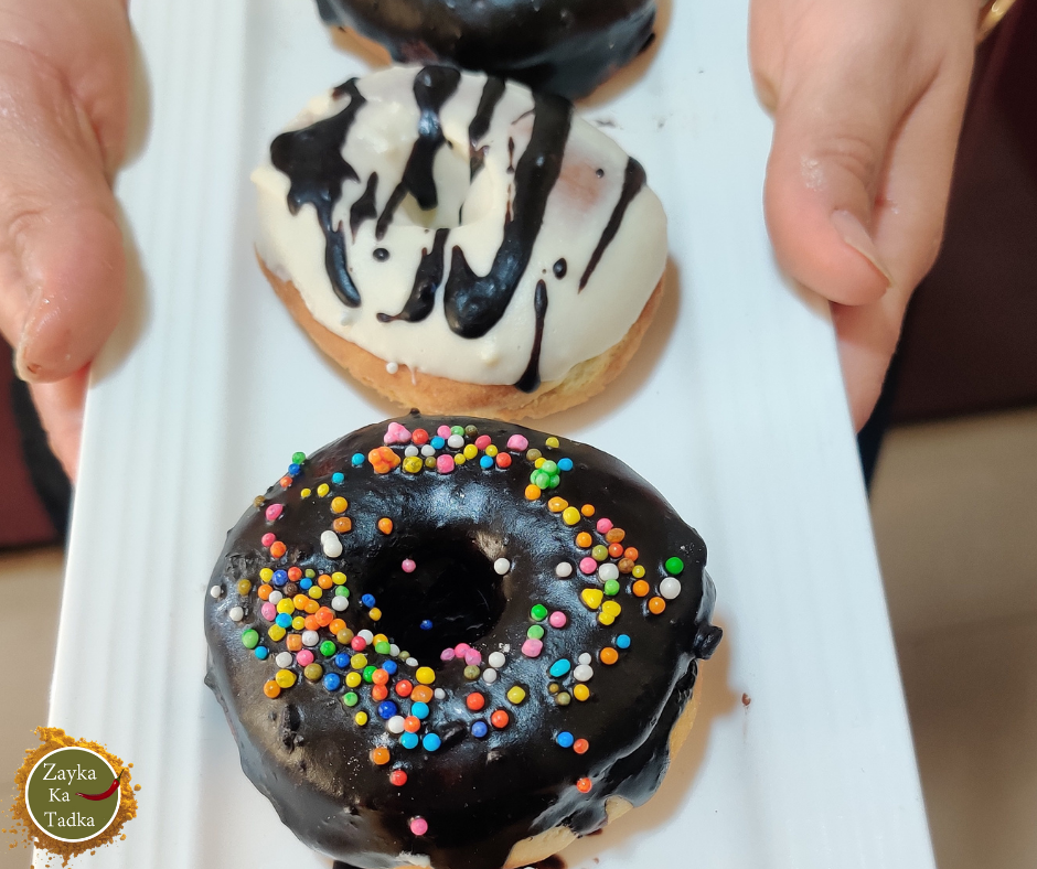 Eggless Chocolate Doughnut In Air Fryer Recipe