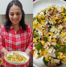 Paneer Corn Chaat Recipe