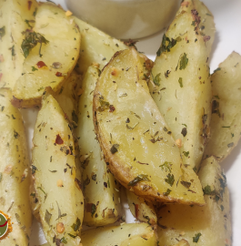 Potato Wedges | Baked Potato Wedges Recipe