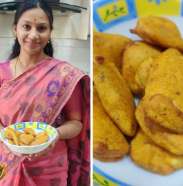 Raw Banana Bajji | Vazhakkai Bajji Recipe