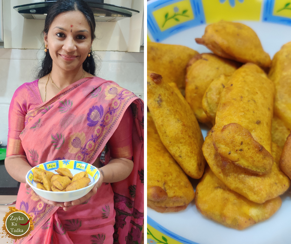 Raw Banana Bajji | Vazhakkai Bajji Recipe