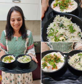 Ghee Rice | Clarified Butter with raita Recipe