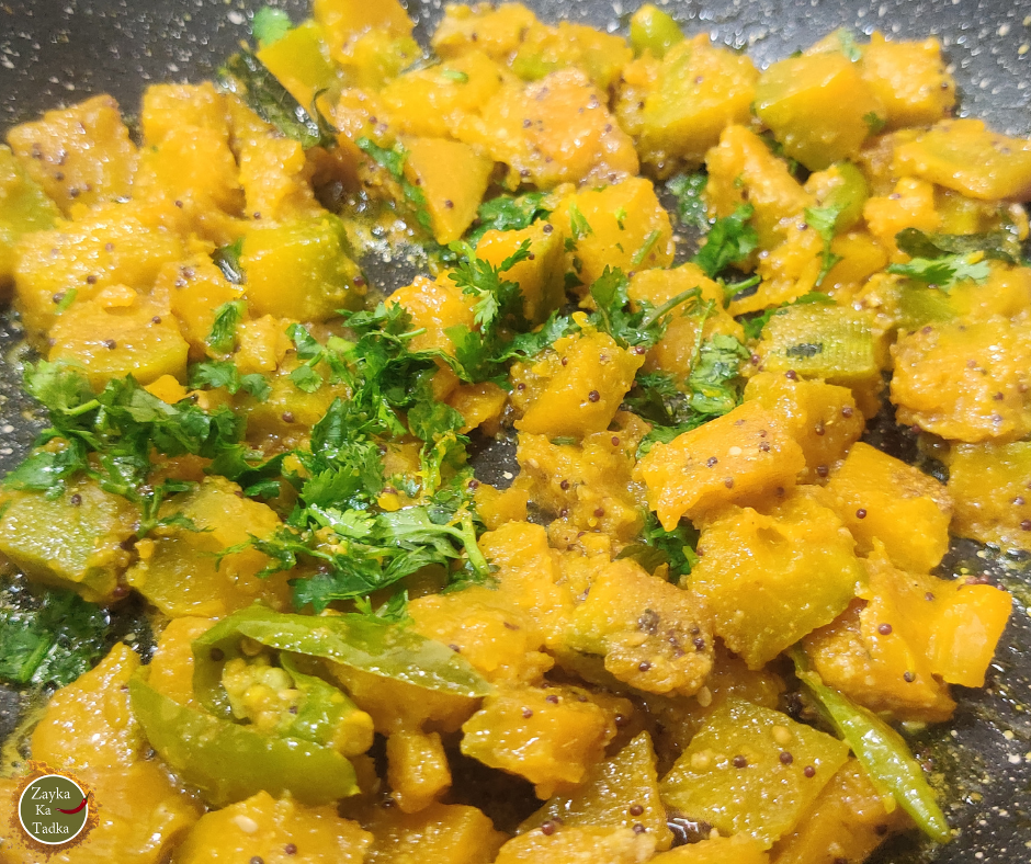 Kaddu Sabji | Yellow Pumpkin Sabji Recipe