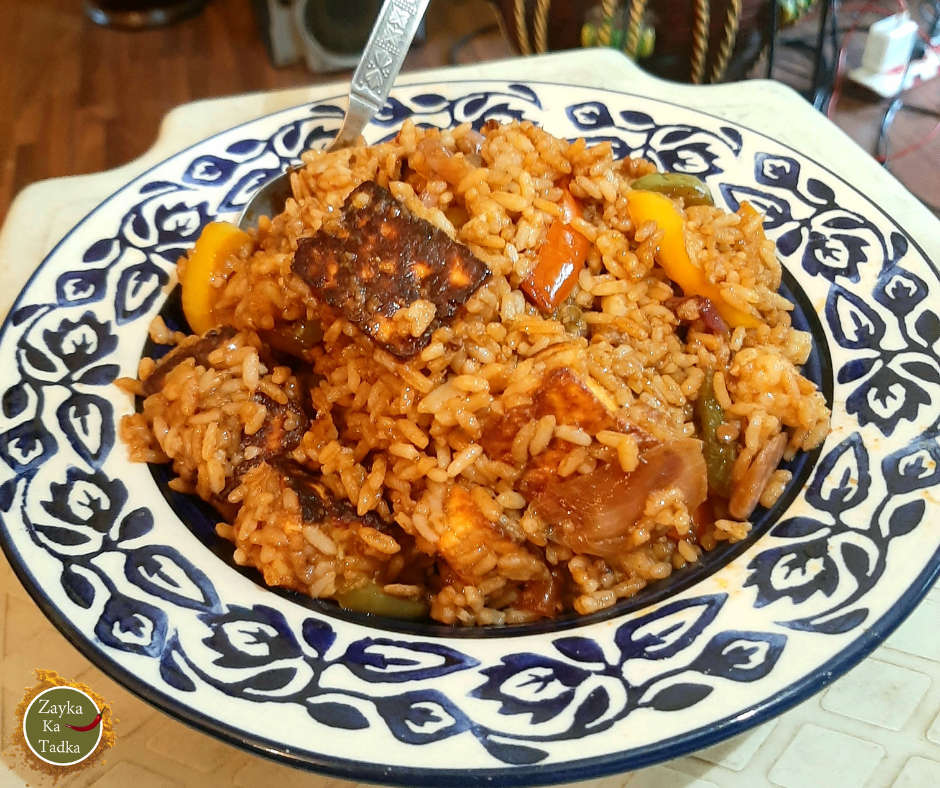 Paneer Chili Fried Rice Recipe