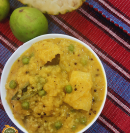 Pineapple Mung Dal | Anaros Diye Muger Dal Recipe