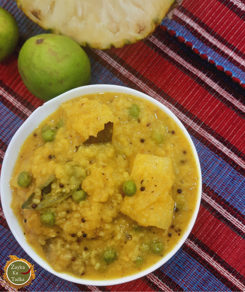 Pineapple Mung Dal | Anaros Diye Muger Dal Recipe