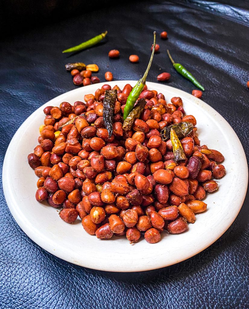 Baked Healthy Masala Peanuts Recipe