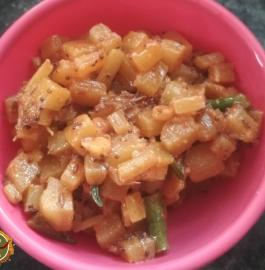 Arati Oocha Curry | Banana Stem Curry Recipe