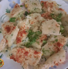 Instant Rava Dhokla | Instant Semolina Dhokla Recipe