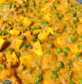 Matar Paneer Ki Sabji | Restaurant Style Recipe