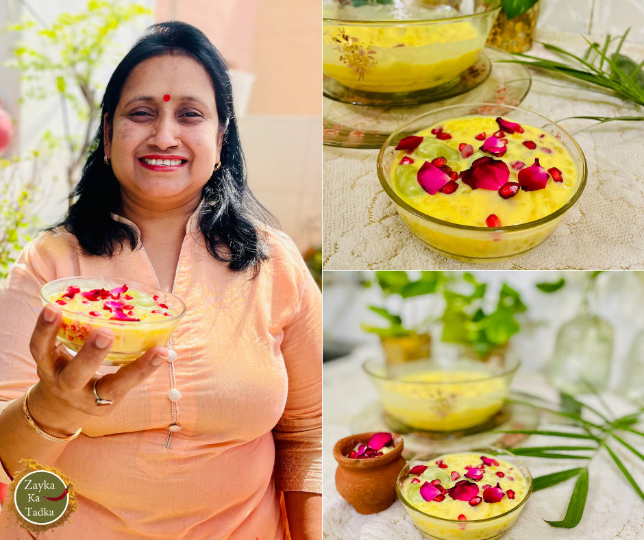 Sabudana Fruit Custard Recipe