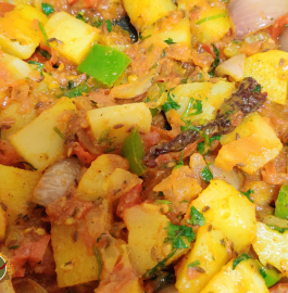 Potato Onion Capsicum Sabji Recipe