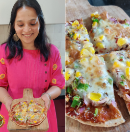 Leftover Roti Pizza In Air Fryer Recipe