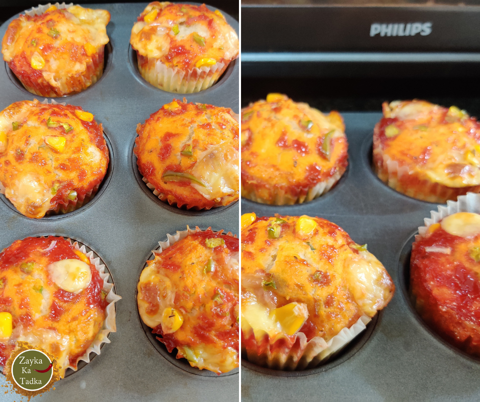 Pizza Muffin | Veg Pizza Muffin Recipe