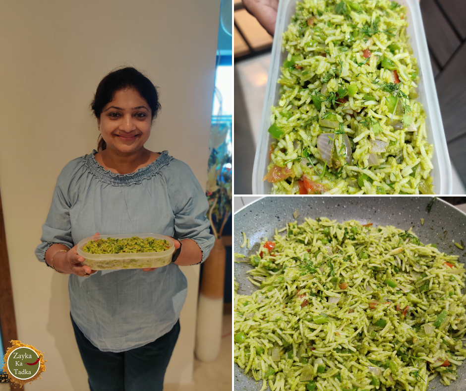 Green Chutney Rice Recipe