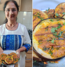 Grilled Baingan | Grilled Brinjal Recipe