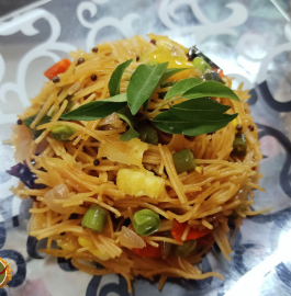 Veg Vermicelli Upma | Vegetable Vermicelli Upma Recipe