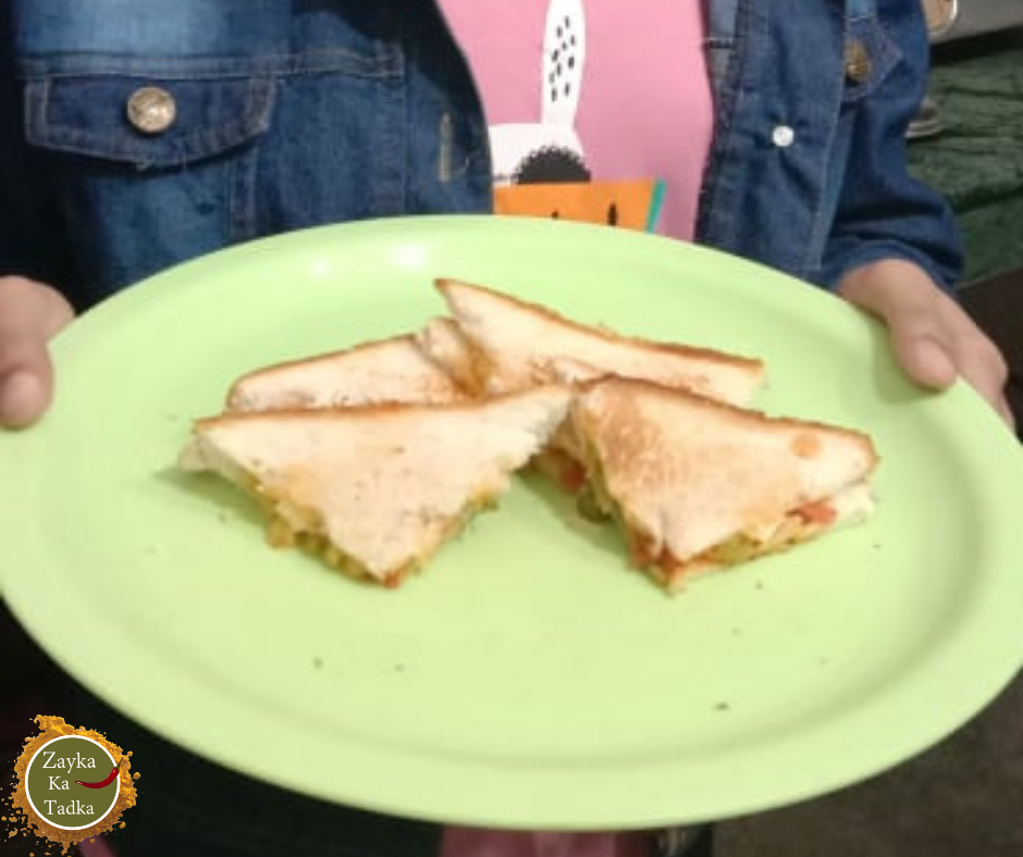 Zingy Sandwich | Paneer Stuffed Sandwich Recipe