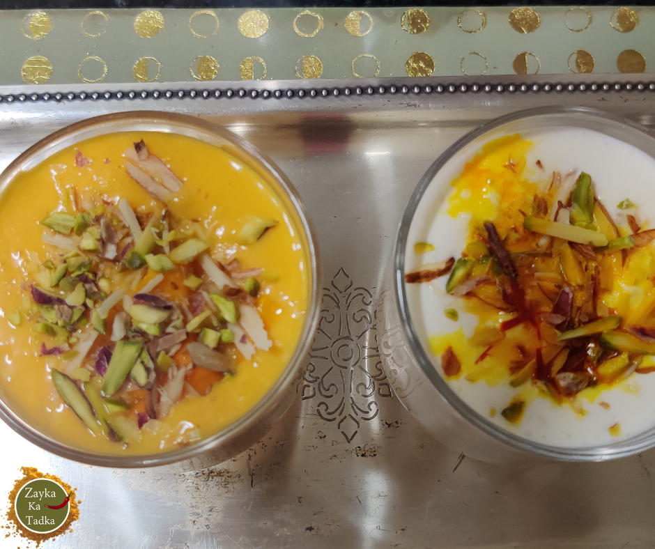 Mango Milkshake and Makhaniya Lassi Recipe
