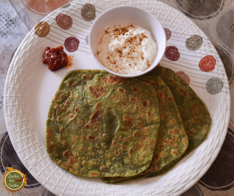 Palak Paratha Recipe