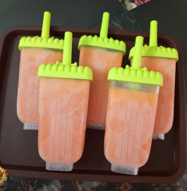 Watermelon Milk Popsicles Recipe