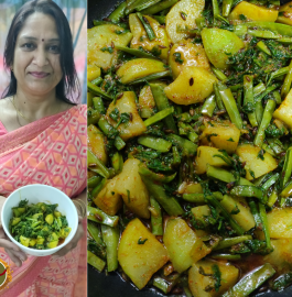 Palak Tinda Phali Sabji Recipe