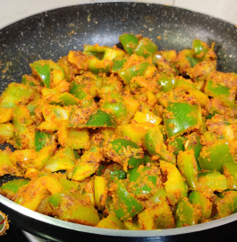 Besan Shimla Mirch Sabji Recipe