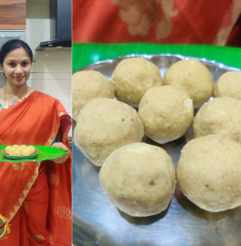 Chana Dal Laddu | Roasted Bengal Gram Laddu Recipe