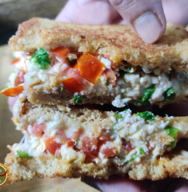 Tomato Paneer Sandwich Recipe