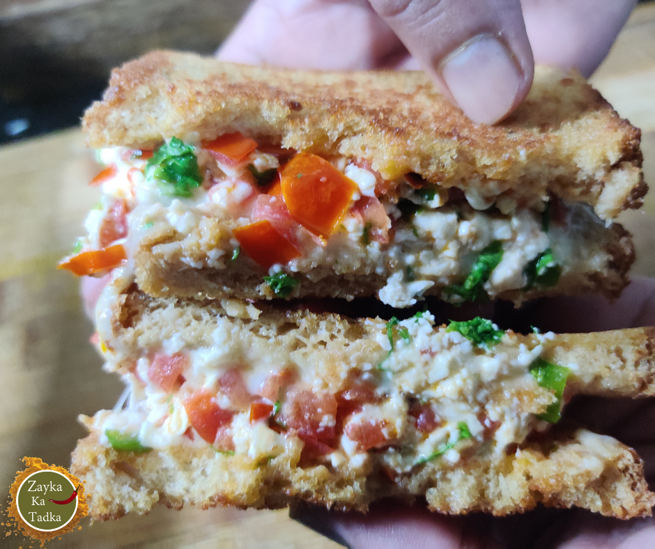 Tomato Paneer Sandwich Recipe