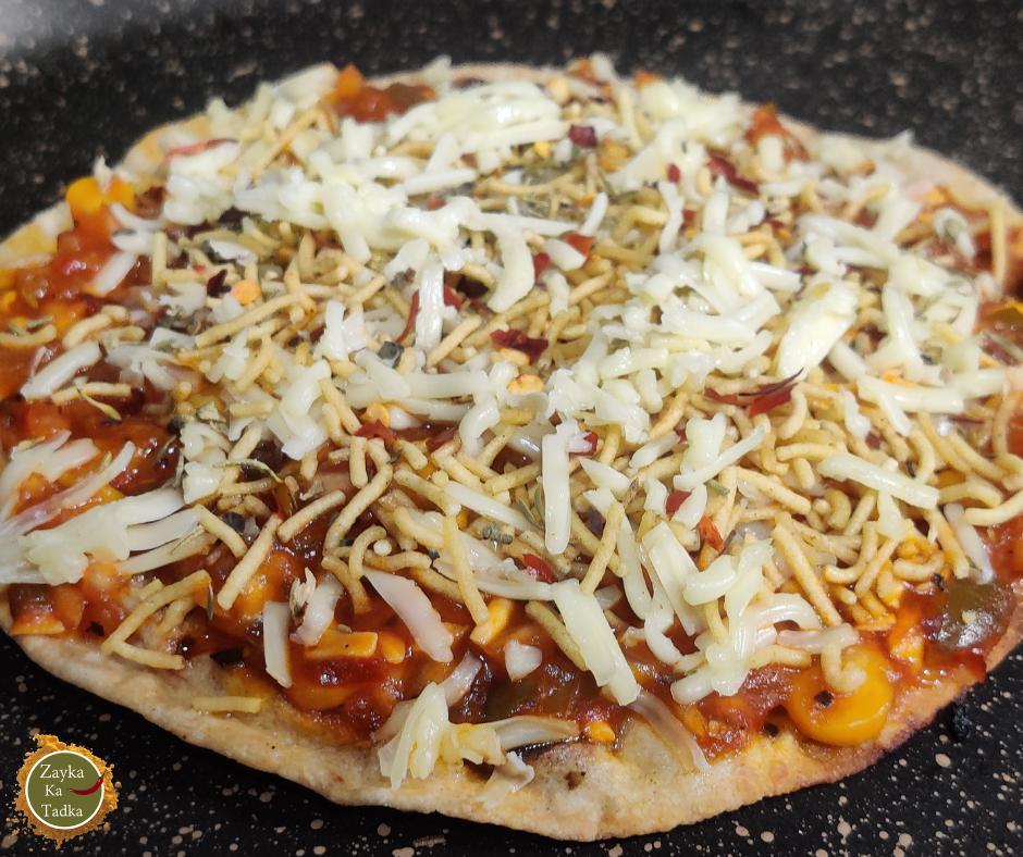 Leftover Roti Pizza - Zayka Ka Tadka