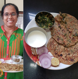 Stuffed Methi Paratha Recipe