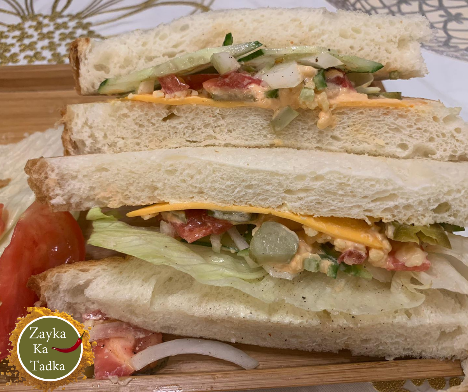 Veg Subway Sandwich Recipe