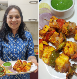 Restaurant Style Paneer Tikka In Air Fryer Recipe