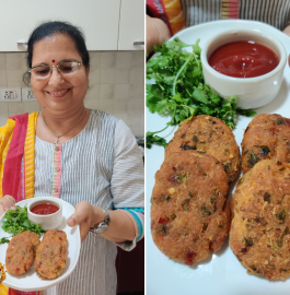 Aloo Laccha Tikki Recipe