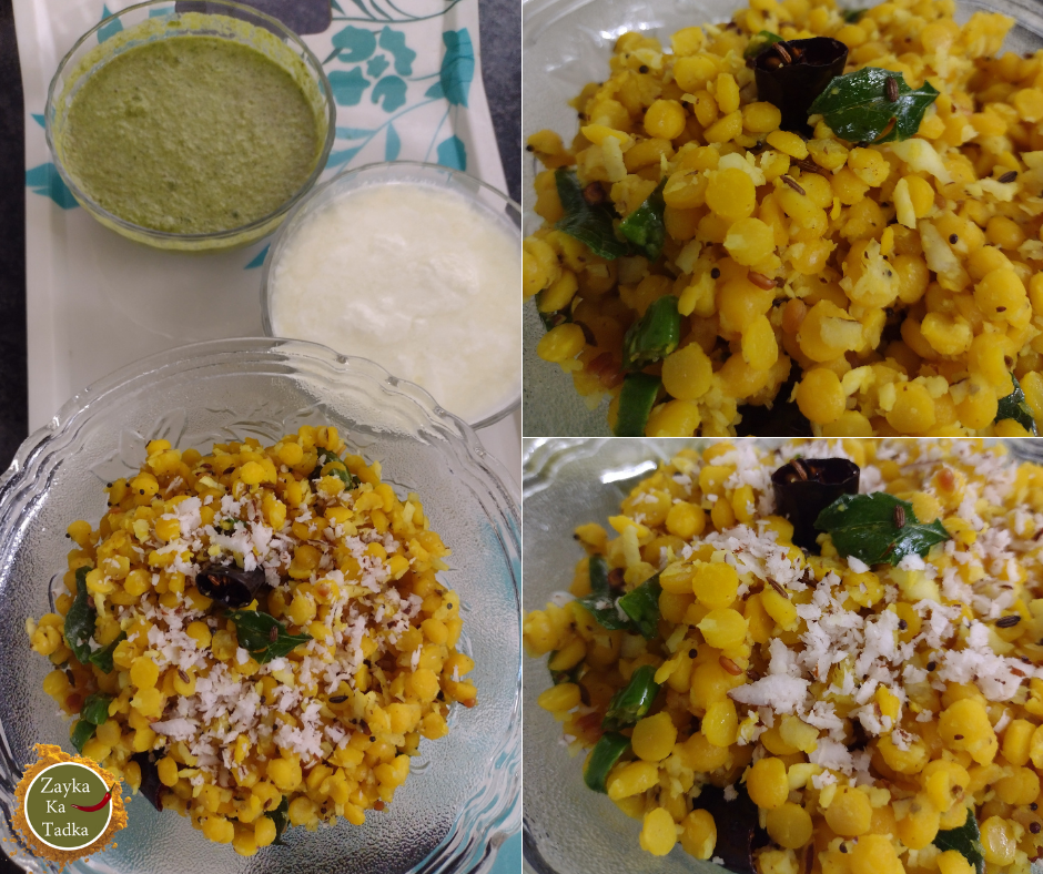 Chana Dal Coconut Tadka Recipe